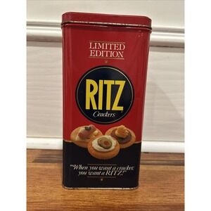 Vintage 1987 Nabisco Ritz Crackers Limited Edition Collector Metal Tin Container